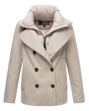 Marikoo Damen Cabanjacke „Aylaraa“ für den Winter - Grau