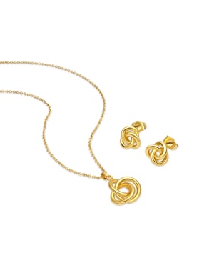 Luxenter Sets mit 18 Karat Gelbgold-Finish – Nemao