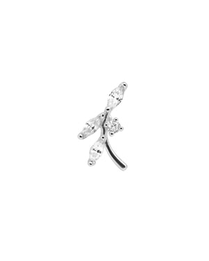 Luxenter Piercing mit funkelnden Zirkonia, veredelt mit 925er Sterlingsilber – Curat