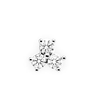 Luxenter Piercing mit funkelnden Zirkonia, 925er Sterlingsilber – Liram