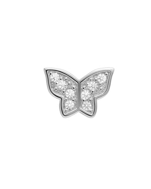 Luxenter Piercing mit funkelndem Zirkonia, veredelt mit 925er Sterlingsilber – Dosa