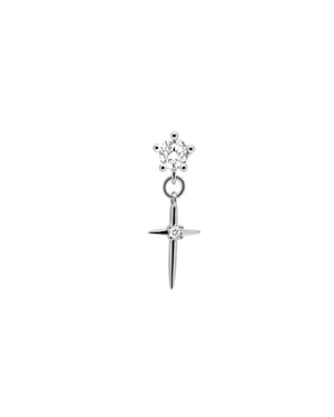 Luxenter Piercing mit funkelndem Zirkonia, veredelt mit 925er Sterlingsilber – Patraz