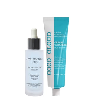 Coco Cloud Cream Cleanser 100 ml + Hyaluronsäure + CBD Feuchtigkeits-Serum 30 ml