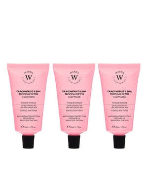 3 x DRAGONFRUIT & BHA TROPICAL DETOX TONER MASKE 50ml