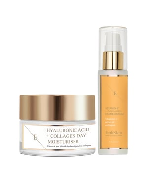 Vitamin C + Kollagen Elixier Serum 60ml + Hyaluronsäure & Kollagen Tagescreme 50ml