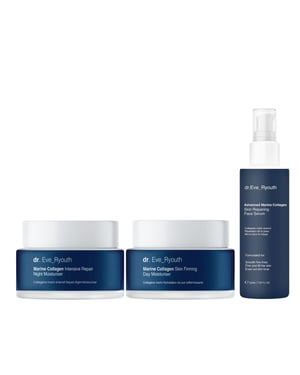 ADVANCED MARINE COLLAGEN HAUTREPARIERENDES GESICHTSERUM 30ml + MARINE COLLAGEN HAUTSTRAFFENDE TAGSCREME 50ml + MARINE COLLAGEN INTENSIVE REPARATUR NACHTCREME 50ml