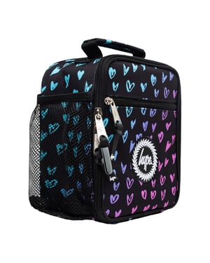 Kinder Lunchbox Pink Scribble Hearts | Thermoisolierte Schultasche 4,5L
