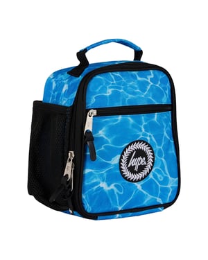 Kinder Lunchbag Blau Pool Muster - Thermoisolierte Schul-Lunchbox