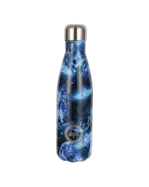 Hype Thermoflasche aus Edelstahl mit Mondmotiv, auslaufsicher - Blau