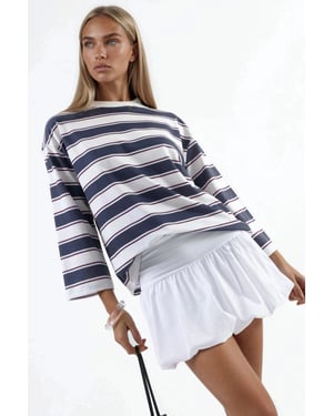 High Waist Mini Skater-Rock