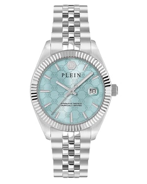Philipp Plein Date Superlative Silber Damen Armbanduhr PWYFA0726