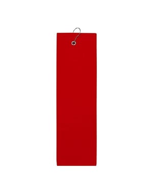 The One Towelling - Golf-Handtuch, Unifarben, Feuchtigkeitsabweisend (Rot)
