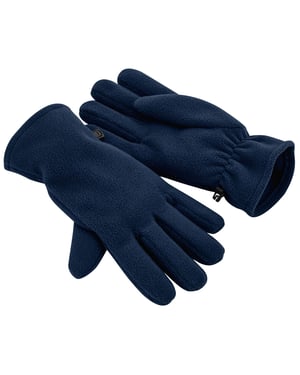 Beechfield - Handschuhe, Fleece recyceltes Material (Dunkelblau)