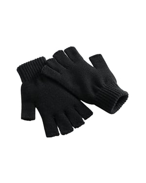 Beechfield - Herren/Damen Unisex Unifarben - Fingerlose Handschuhe (Schwarz)