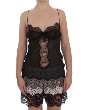 Dolce Gabbana Chemise mit Spitzenverzierung