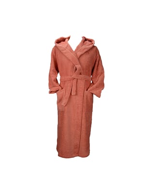 ARTG - "Robezz" Morgenmantel für Herren/Damen Unisex, Baumwolle aus biologischem Anbau (Rosa)