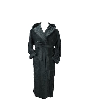 ARTG - "Robezz" Morgenmantel für Herren/Damen Unisex, Baumwolle aus biologischem Anbau (Schwarz)