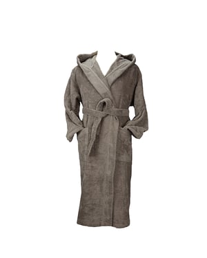 ARTG - "Robezz" Morgenmantel für Herren/Damen Unisex, Baumwolle aus biologischem Anbau (Walnussbraun)