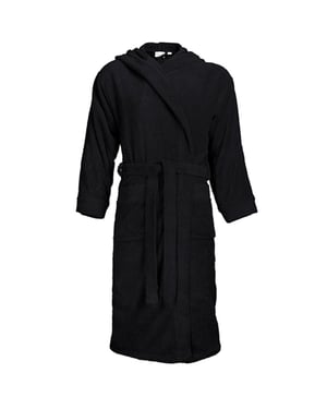 The One Towelling - Morgenmantel für Herren/Damen Unisex, mit Kapuze (Schwarz)