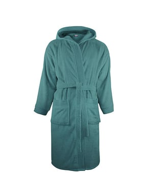 The One Towelling - Morgenmantel für Herren/Damen Unisex, mit Kapuze (Benzin)