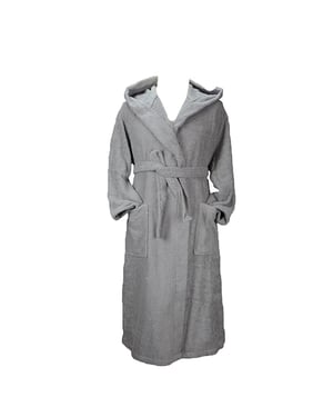 ARTG - "Robezz" Morgenmantel für Herren/Damen Unisex, Baumwolle aus biologischem Anbau (Grau)