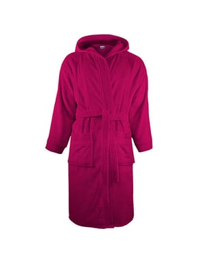 The One Towelling - Morgenmantel für Herren/Damen Unisex, mit Kapuze (Magenta)