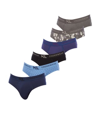 6er-Pack Herren Baumwollslips KLSP6