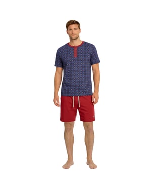 Herren Sommer Kurz Baumwoll Pyjamas KL30000