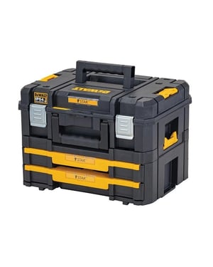 Dewalt - Werkzeugkasten "TSTAK 2.0" (Grau/Gelb)