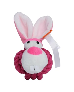 Mbw - Seilspielzeug für Hunde "MiniFeet", Kaninchen (Pink)