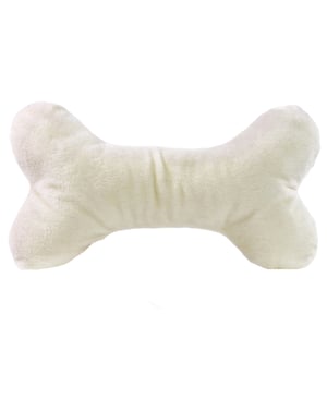 Mbw - Hunde Quietschspielzeug "MiniFeet", Knochen (Cremefarbe)