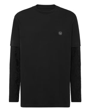 T-Shirt Rundhalsausschnitt Ls Crest