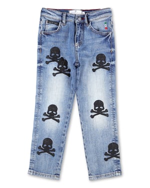 Denim-Hose Skull