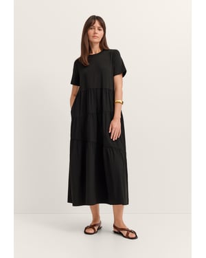 Bugatti Damen Sommerkleid mit asymmetrischen Raffungen
