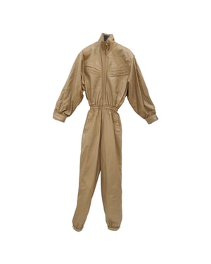 Zimmermann Spionage-Overall aus beigem Leder