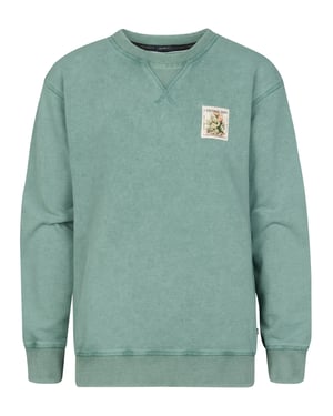Petrol Industries - Bedruckter Crewneck-Pullover Ranchero Boys - Grün