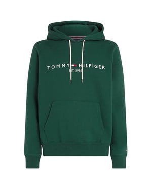 Tommy Hilfiger Logo Hoodie Grun