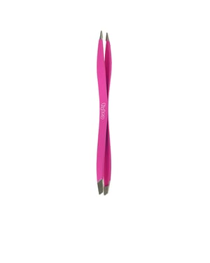 Duply Doppelendige feine/schräge Pinzette #fuchsia 1 Stück