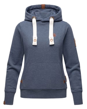 Navahoo Damen Hoodie Damlaa – Warmer Kapuzenpullover mit Hohem Kragen