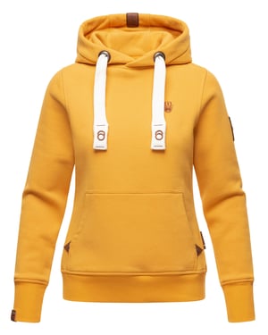 Navahoo Damen Hoodie Damlaa – Warmer Kapuzenpullover mit Hohem Kragen