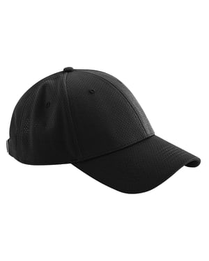 Beechfield - Baseball-Mütze 6 Segmente für Herren/Damen Unisex (Schwarz)