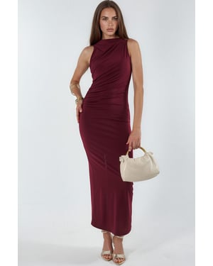 Raffiniertes Detail Bodycon Maxikleid
