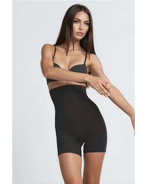 Premium Nahtlose Hochtaillierte Shorts bis zur Mitte des Oberschenkels Shapewear