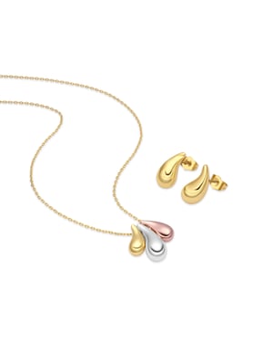Luxenter Sets mit Rhodium-, 18 Karat Gelb- und Roségold-Finish – Necon