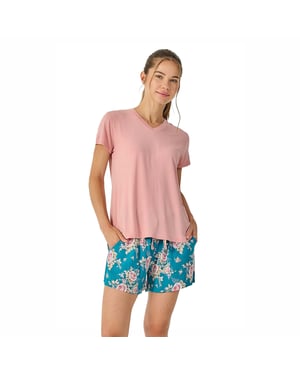 Damen Sommer Kurzarm Pyjamas JJB35