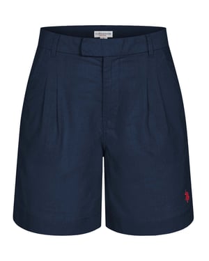 U.S. Polo Assn. Damen Leinenshorts aus Leinen-Baumwollmix