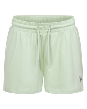 U.S. Polo Assn Damen sweatshorts aus Baumwoll-Stretch - Grün