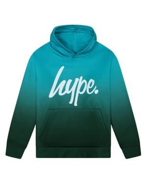 Türkis Ombre Jungen Hoodie Weiches Lässiges Kinder Sweatshirt Bequeme Passform