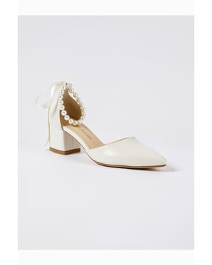 Evania Blockabsatz Hochzeits-Pumps
