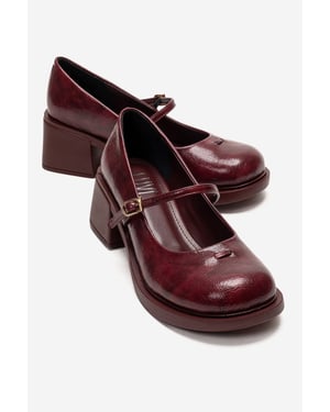 Prologue Luanda Mary-Jane-Schuhe mit Blockabsatz - Bordeaux